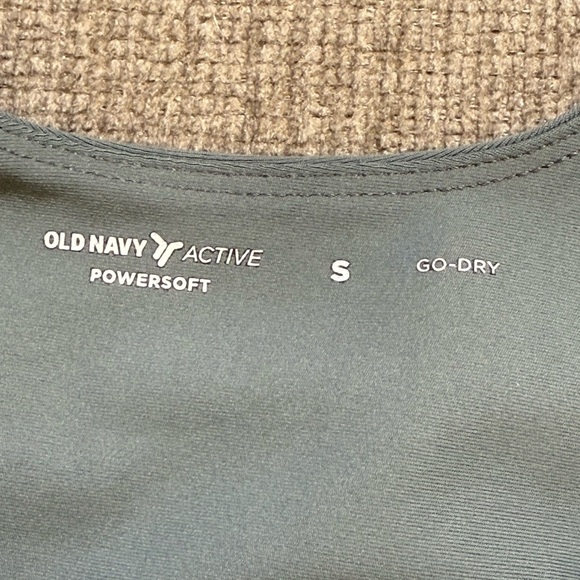 Old Navy Active Powersoft Jumpsuit Sz S Blue Flared Leg Crossback Bra Athleisure - Picture 8 of 10